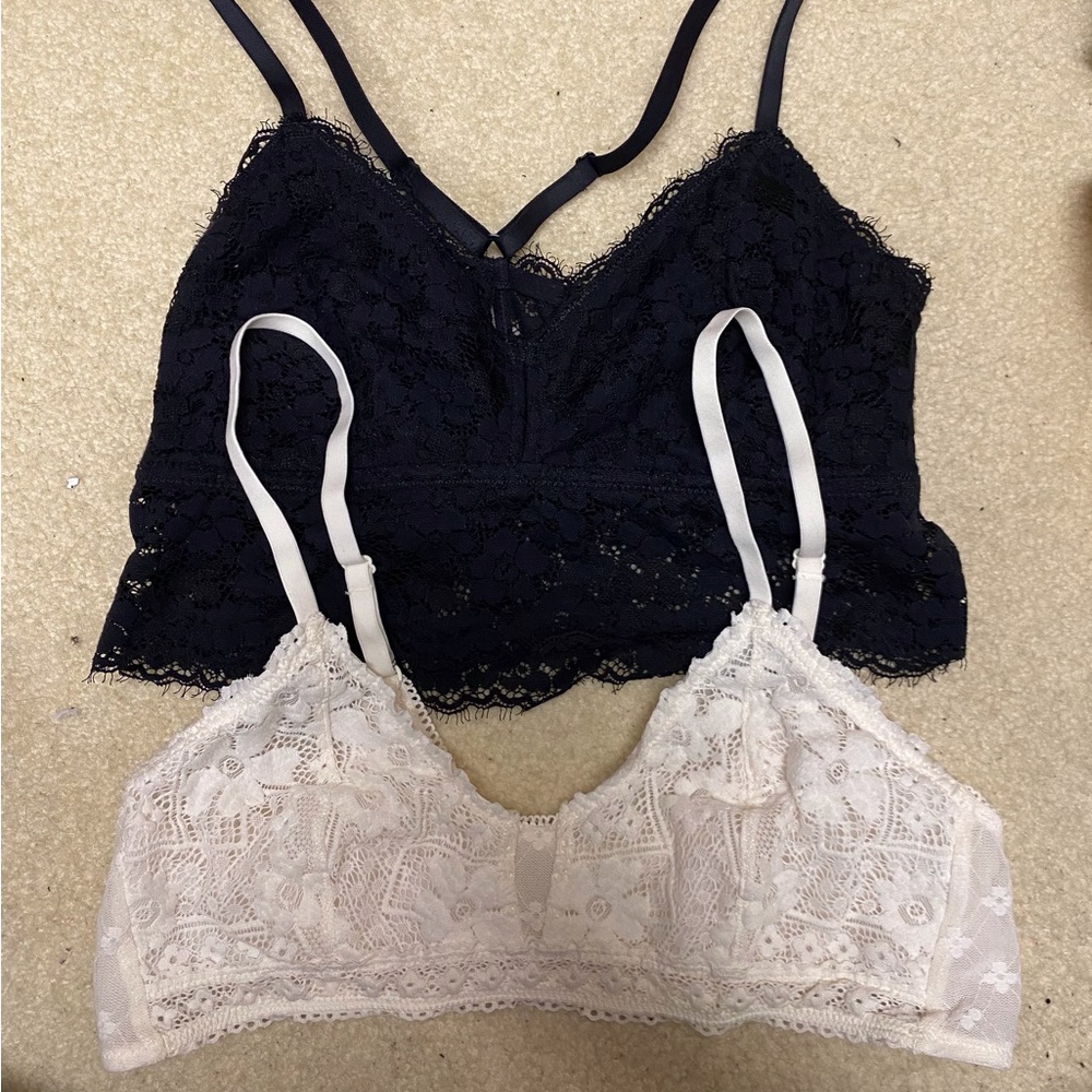 2 Aerie lace bralettes.